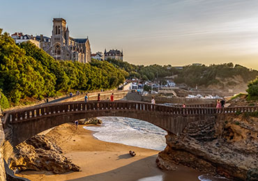Vue plage de Biarritz