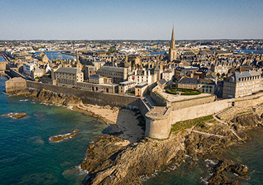 Vue aérienne Saint-Malo