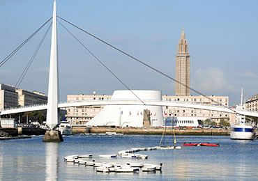 Vue centre-ville Le Havre