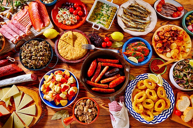 assortiment de tapas